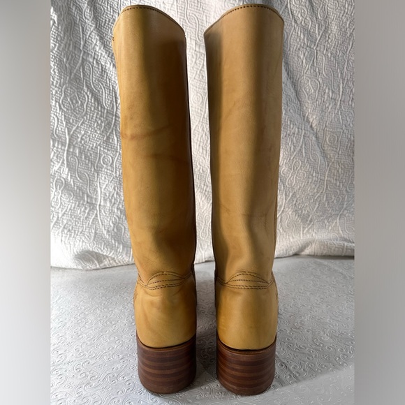Frye Campus Boots 14L Women 8.5 B Banana Iconic Closet Staple Quiet Luxury Boho - Picture 5 of 16